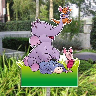 Geboortebord tuin Vriendjes van Winnie de Poeh